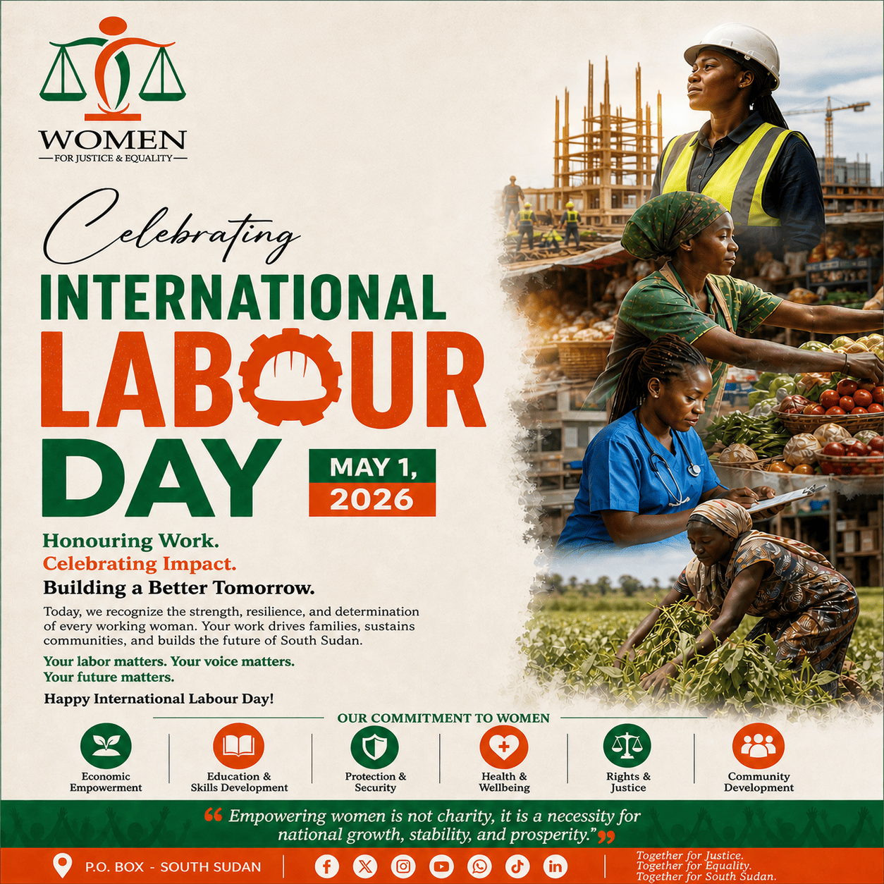 International Labour Day Message from Women for Justice and Equality (WOJE)